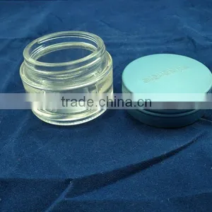 High White Material Skin Care Cream Glass Jar With Lid thumbnail-1