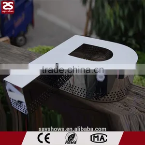 Stainless Steel Metal Letter Led Sign With Bottom Holes thumbnail-3