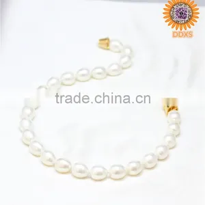 AAAA+ White Drop Helical Real Southsea Shell Pearl Necklace thumbnail-3