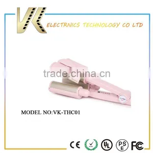 Japan Design Pink Digital Professional LCD Triple Barrel Hair Curler thumbnail-5