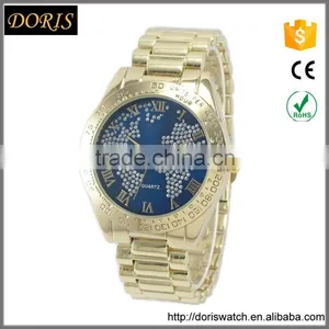 Hot Selling Fashion Design Colorful Map Dials Good Qiality Alloy Bracelet Watches Ladies Women thumbnail-1