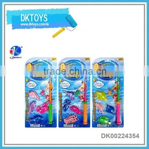 Denko Toys Plastic Fishing Set Magnetic Fishing Game thumbnail-1