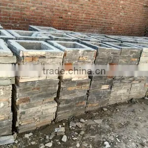Natural Slate Stack Stone Column With Cement Back thumbnail-1