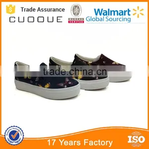 Fashion Vulcanized Screen Printing High Platform Outsole Canvas Shoes Woman Shoes thumbnail-4