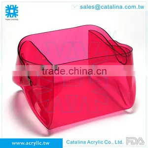 Functional Acrylic Wine Beverage Cooler Snack Food Storage Bucket Plastic Holder thumbnail-3