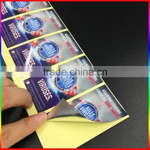 High Quality Silver Paper Adhesive Aluminium Sticker Label thumbnail-1