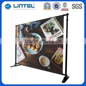 8' by 8' Pop Up Booth Style Telescopic Adjustable Backwall thumbnail-1