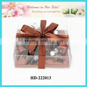 Decorative Candle Rings With Glass Candle Holder and Tealight Gift Set thumbnail-1