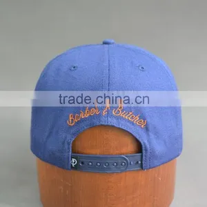 Custom 6 Panel Snapback Hat With PU Badge thumbnail-4