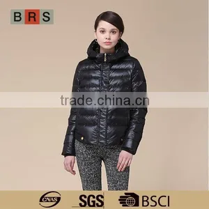 Lady's Fashion Dark Women Down Jacket for the Winter thumbnail-1