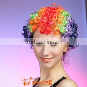 Synthetic Football Fans Wig , Party Wig, Cheap Synthetic Wigs thumbnail-1