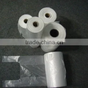 100% Virgin HDPE/LDPE Plastic T-shirt Bags for Shopping Packing thumbnail-1