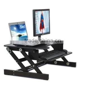 Foldable and Portable Height Adjustable Wood Standing Desk thumbnail-5