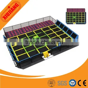 Kids Big Indoor Trampoline Bed With Safty Net For Sports thumbnail-5
