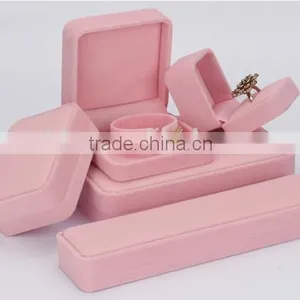 Elegant Pink Flannel Jewelry Boxes & Cases Velvet Ring Box thumbnail-2