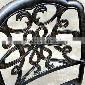 2016 Hot Selling New Design Cast Aluminum 4 Seats Round Garden Set thumbnail-3