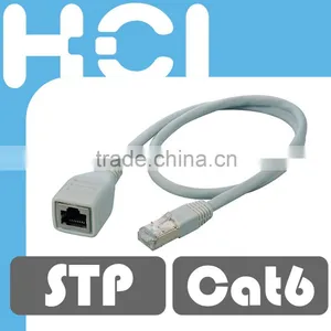 Taiwan Manufacturer RJ45 Cat6 Shielded F/STP Female to Male Consolidation Point Coupler Cable thumbnail-1
