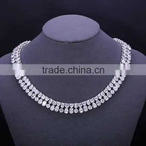 Simple Design White Gold Brass Dress up Jewelry Set,jewelry Set for Her thumbnail-1