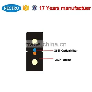 Best Quality Large Bending Radius Ftth Outdoor 2core Fiber Optic Cable Price per Meter thumbnail-2
