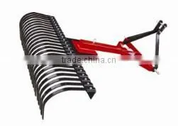 2015 HOT SALE AGRICULTURAL 3-POINT LANDSCAPE RAKE FOR TRACTOR thumbnail-1