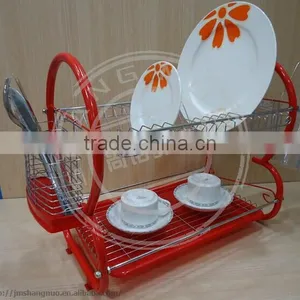 2016 Hot Sale Stainless Steel Double Tier Dish Rack thumbnail-2