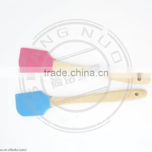 Silicone Scraper With Wooden Handle & Hole for Hanging thumbnail-1