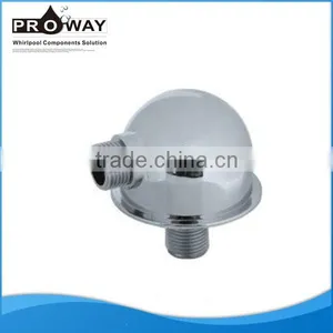 Shower Room Brass Connector Fitting Surface Chrome Water Inlet Pipe Connector thumbnail-1