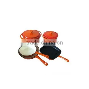Iron Cast Camping Set Dutch Oven Fire Pot Frying Pot thumbnail-1