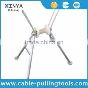 High Quality Cable Ground Roller Supported by Steel Pipe for Pulling Underground Cable thumbnail-1