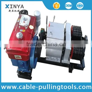 Double Capstan 5T Cable Pulling Winch With Diesel Engine thumbnail-1