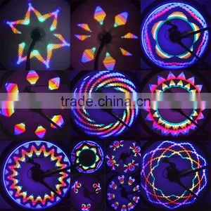 16 LED Cycling Bicycle Bike Wheel Spokes Signal Tire Light For Ciclismo 42 Patterns New Luces Bicicleta thumbnail-2