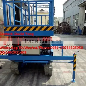 Rubber Crawler Carrier Scissor Platform Lift for Greenhouse With 500KG Capacity thumbnail-1