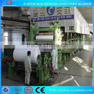 Paper Net Wideth 1575mm Fourdrinier Paper Machine 5-10 T/D Coated White Board Paper Production Line thumbnail-3