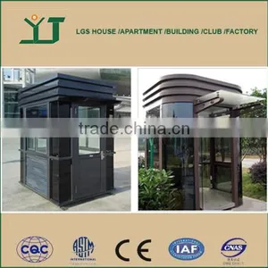 High Quality Security Guard Booth/ Sentry Box/ Shop Kiosk for Sale thumbnail-1