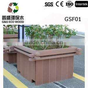 High Quality Wpc Composite Decking Flower Diy Plastic Tree Pot/wood Plastic Composite Wpc Flower Box thumbnail-1