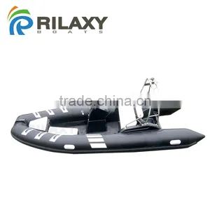 China Cheap 4.8m 16ft Fiberglass Hull Inflatable RIB Boat RIB480B as Tender Dinghy thumbnail-5