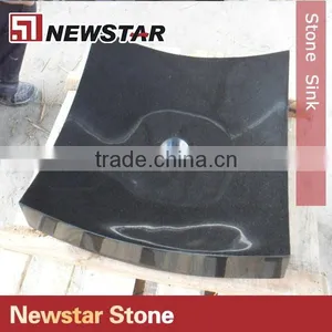 Newstar Cheap Price Polished Black Stone Sink thumbnail-4