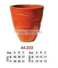 Vietnam Fun Organge Outdoor Ceramic Pots and Planters thumbnail-1