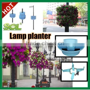 Vertical Garden Tray Half Wall Planter Lamp Post Planter thumbnail-1