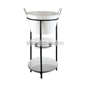 3 Layer Round Galvanized Steel & Power Coating Beverage/beer Ice Tub With Stand & Tray thumbnail-1