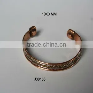 Steel Wave Pattern Magnetic Copper Bracelet Wearing it Has Health Benefits thumbnail-1