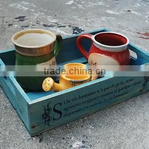 China Wooden Hollow Out Serving Trays for Food,flower thumbnail-1