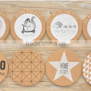 Japanese Style Cork Printing Pot Pad Coasters Placemat thumbnail-2
