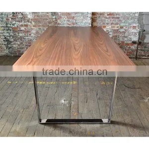 Outdoor Dining Table With Stainless Steel Base thumbnail-2