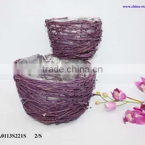 Willow Flower Pot Flower Arrangement thumbnail-1