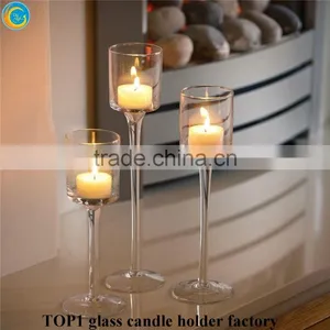 Stemmed Glass Votive Candle Holders Wedding thumbnail-1