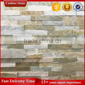Premium Slate Stack Stone, White Beige Exterior Stone Veneer Wall Cladding thumbnail-1