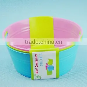 Plastic Round Beer Ice Bucket With Handle thumbnail-1