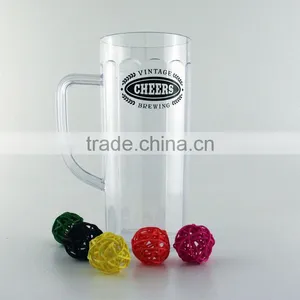 300ml Small Capacity Bpa Free Food Grade Plastic Beer Mug With Handle thumbnail-2