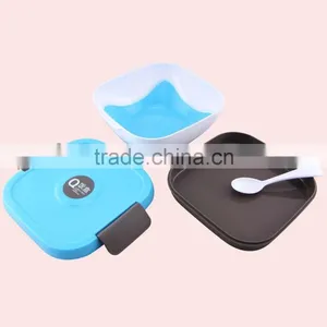 Factory Direct Sale Square Plastic Bento Lunch Box thumbnail-2